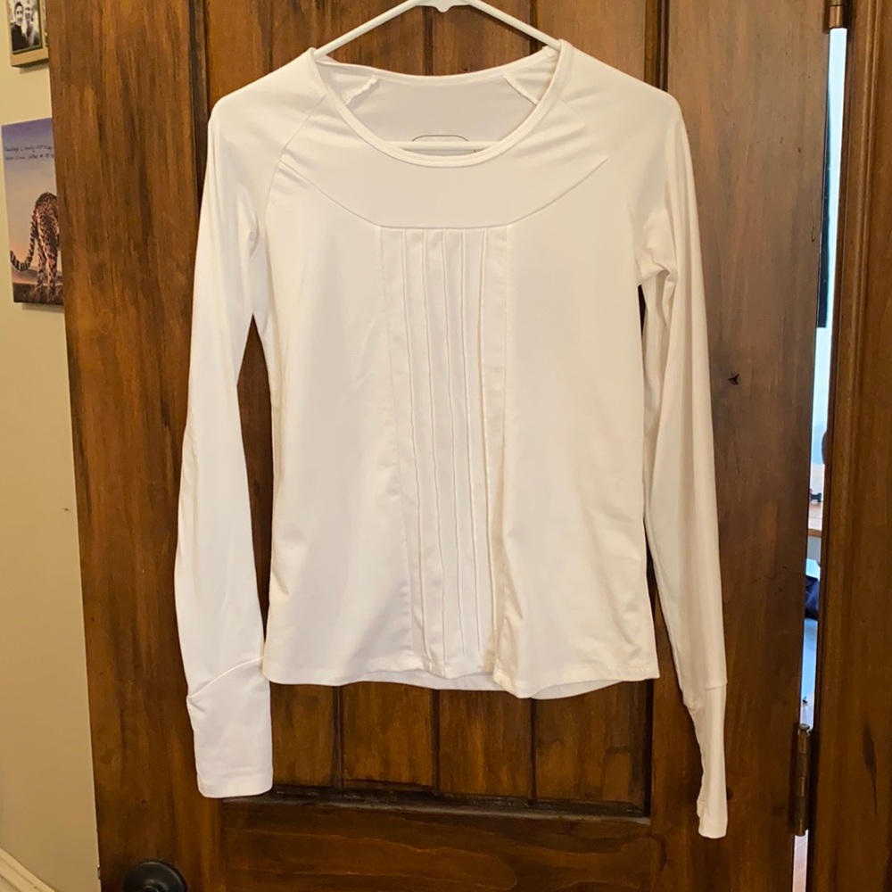 Oiselle white long sleeve